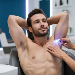 Regular Full Arm Bleach Salon Men