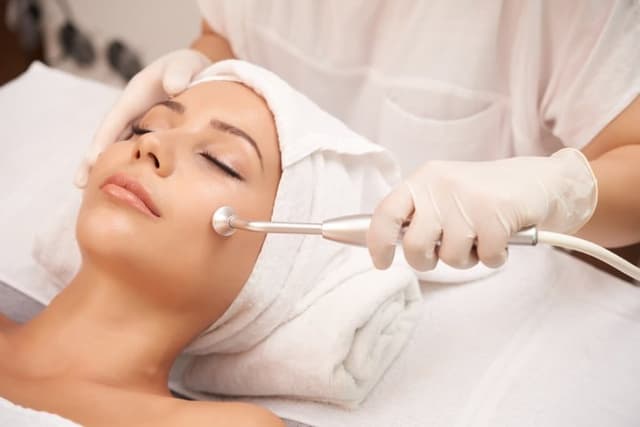 Oxygen facial treatment for rejuvenation.